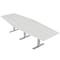 Skutchi Designs 45 in W, 120 in L, 29 in H, Engineered Wood Top, White HAR-HEX.IR-46x119-T-WHCYPRESS - alternate 1